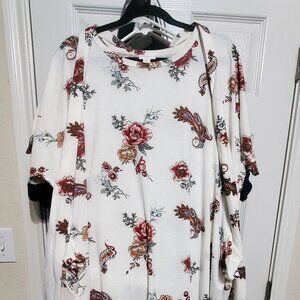 LuLaRoe Marly Dress, 3XL floral, never worn